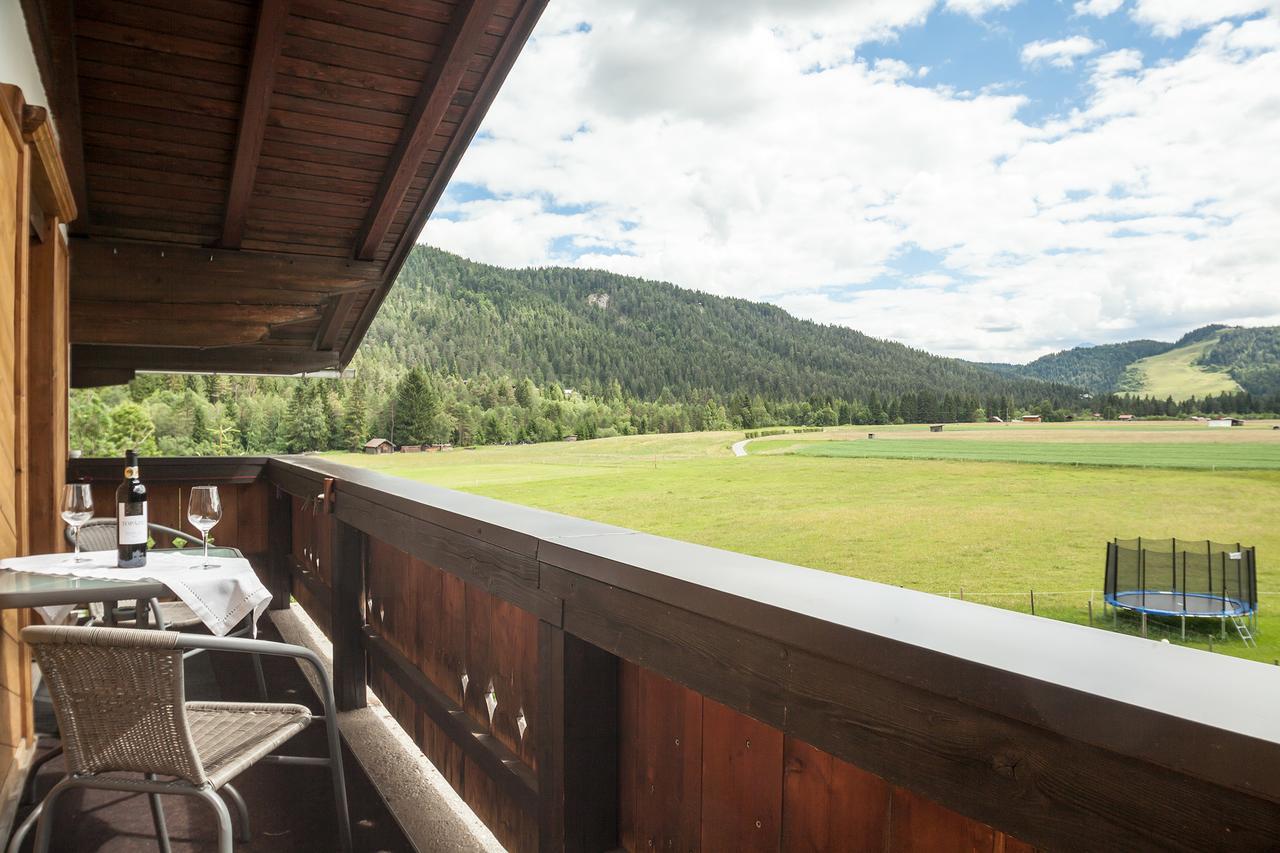 Ferienwohnung Haus Bergesblick Leutasch Exterior foto