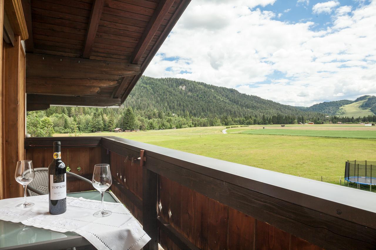 Ferienwohnung Haus Bergesblick Leutasch Exterior foto